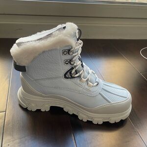 UGG White Fur-Lined Boots
